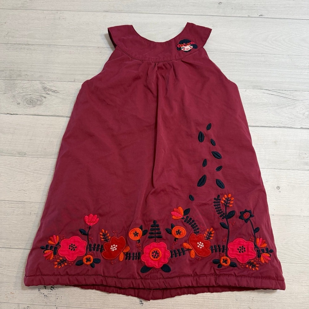 DPAM girls layered dress embroidered flowers 23 months‎